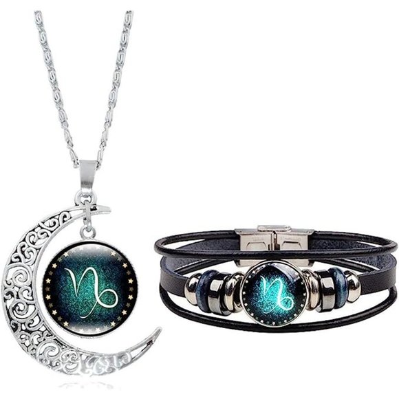 NEW Zodiac Necklace Bracelet Set for Men Gifts 12 Constellation Necklace… - Picture 6 of 15